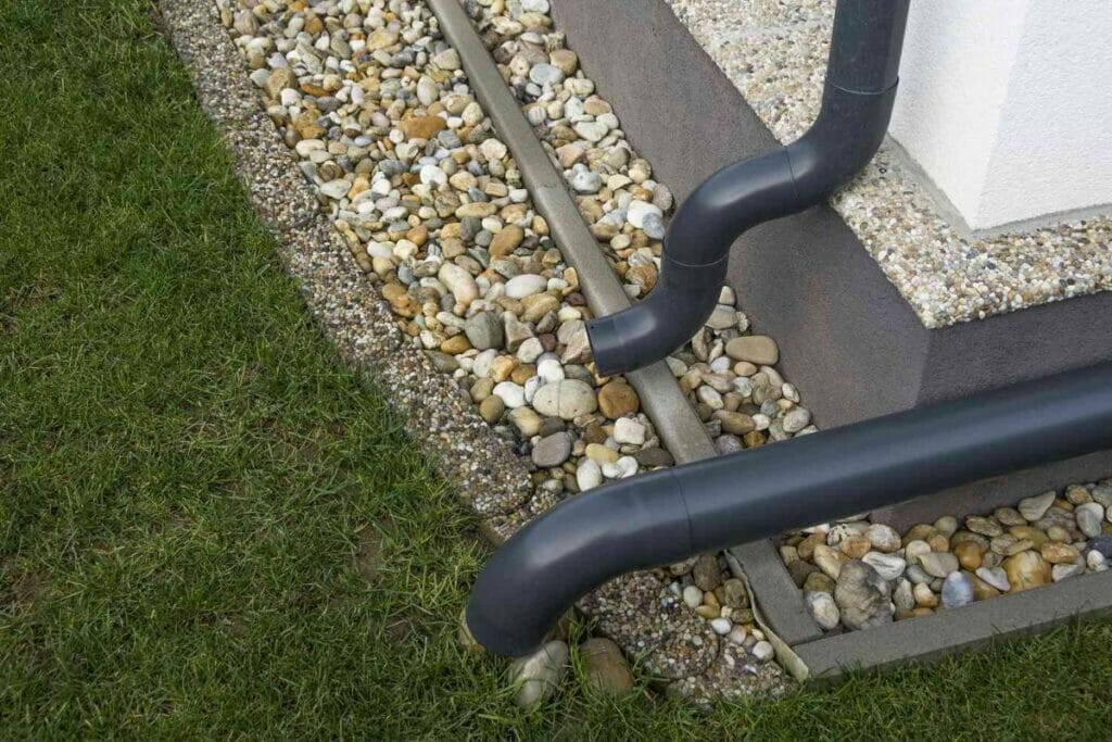 Paint Gutter Downspouts with a Bright Color