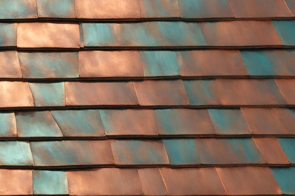 Copper Patina metal roof
